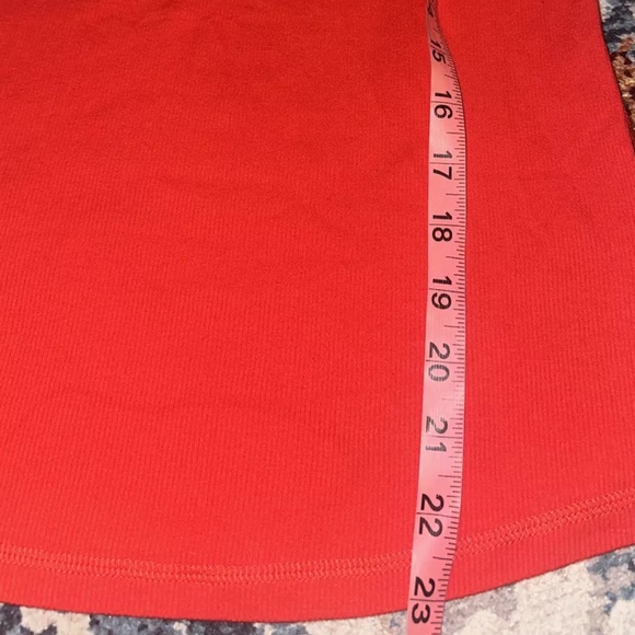 NWT Old Navy Shirt Women's Size S Red Long Sleeve V-Neck Top Shirt - Picture 5 of 5